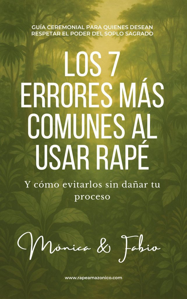 errores al usar rapé. Portada del libro los 7 errores más comunes al usar Rapé.