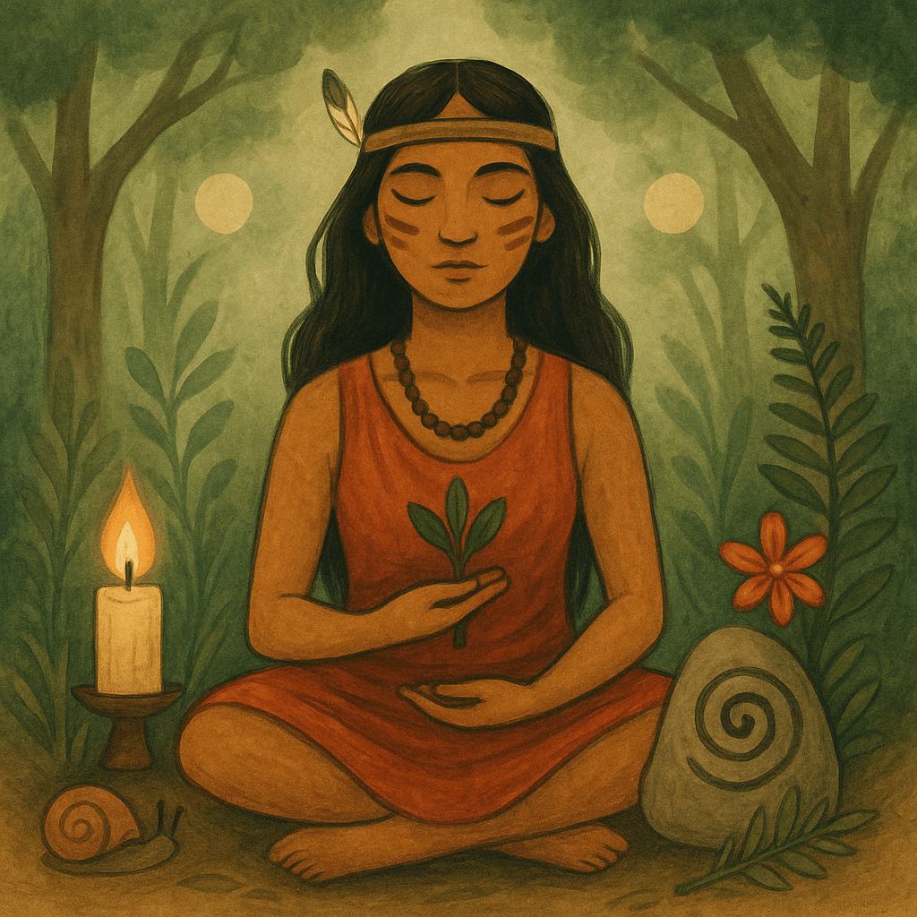 Guía para usar Rapé de forma segura y consciente, con símbolos de protección espiritual