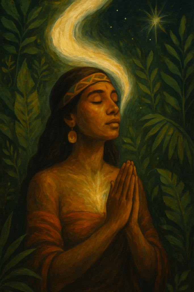 Energía espiritual fluyendo tras el uso del Rapé, para comprender para qué sirve el Rapé