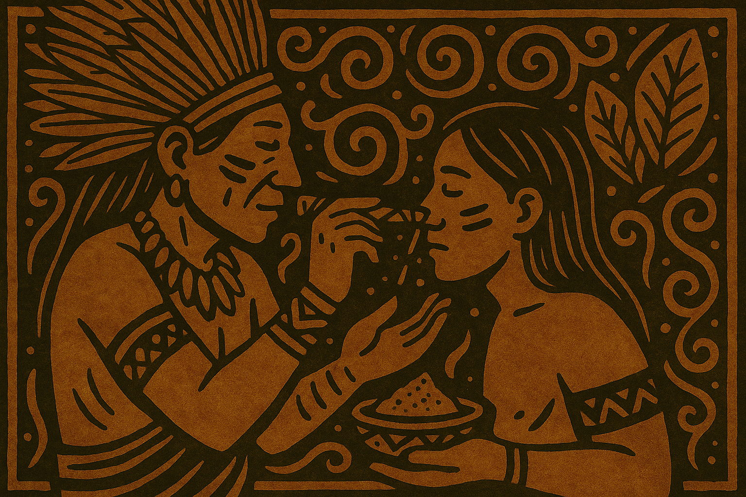 uso medicinal y espiritual del rapé en rituales indígenas. Rapé medicina ancestral.